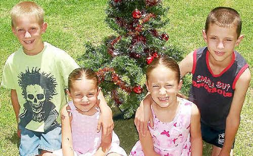 Ben Lyons, 7, with his siblings Stephanie, 4, Christie, 6 and Mitchell, 9. Ben Lyons, 7, with his siblings Stephanie, 4, Christie, 6 and Mitchell, 9.